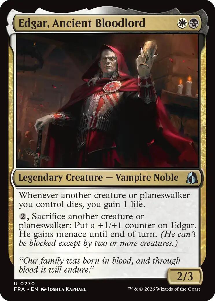 Edgar, Ancient Bloodlord | Local Legends