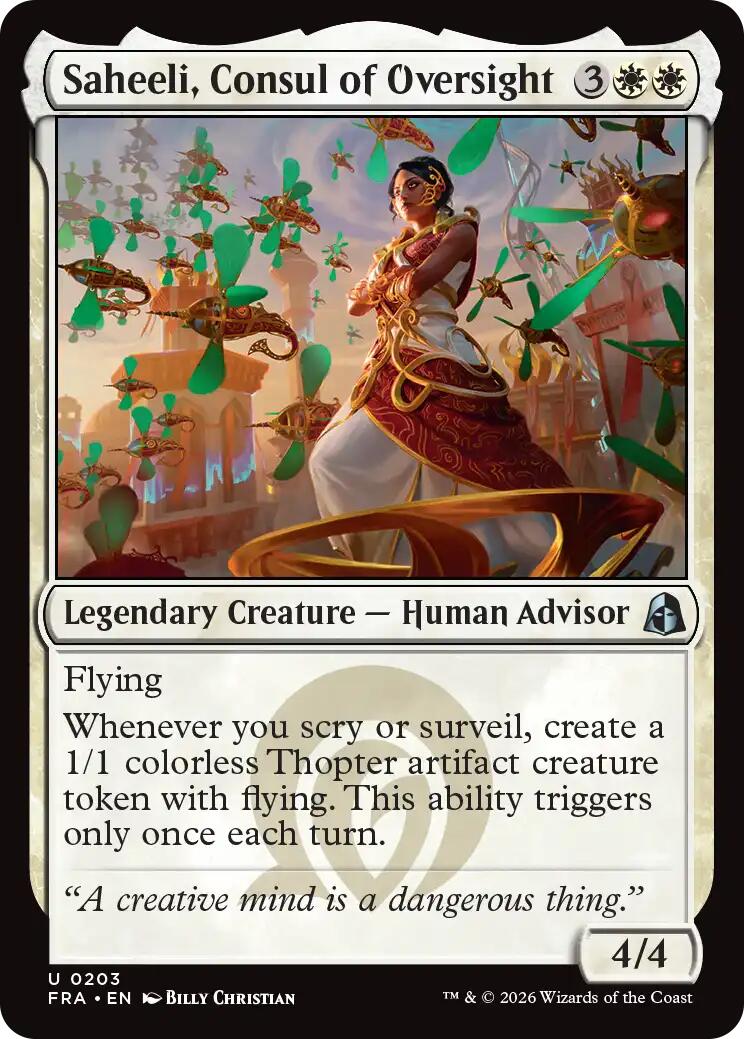 Saheeli, Consul of Oversight | Local Legends