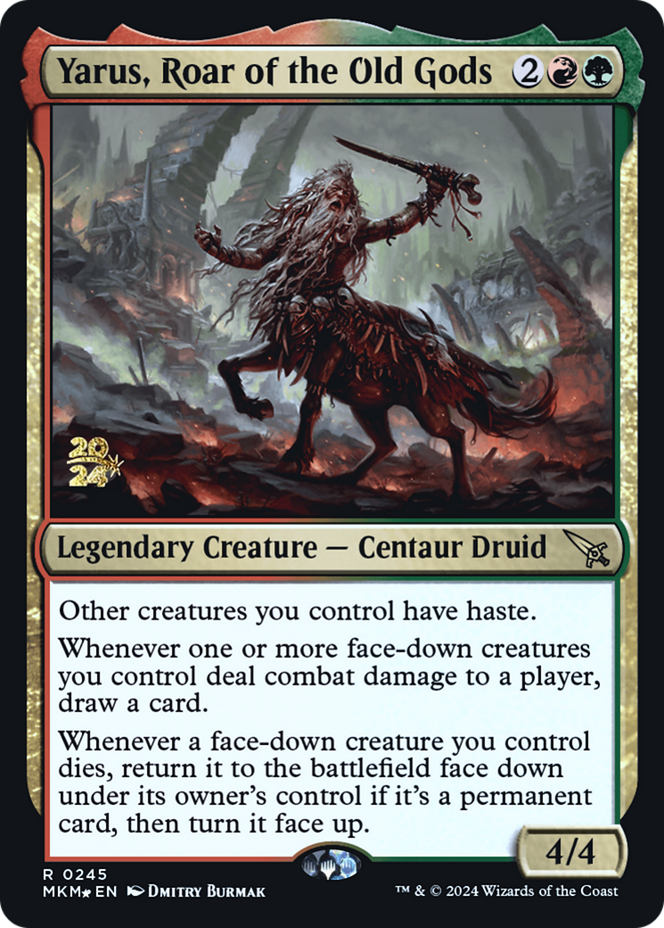 Yarus, Roar of the Old Gods [Murders at Karlov Manor Prerelease Promos] | Golgari Games