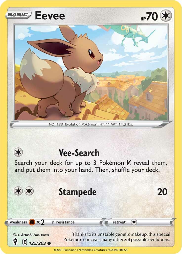 Eevee (125/203) [Sword & Shield: Evolving Skies] | Golgari Games