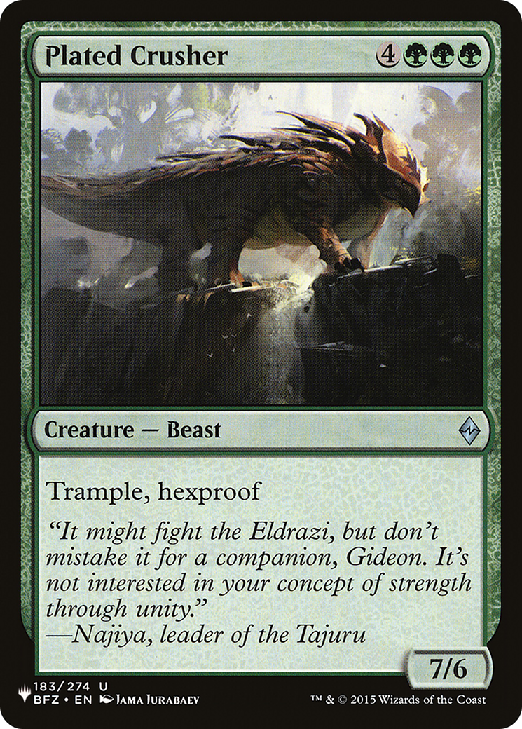 Plated Crusher [The List] | Local Legends