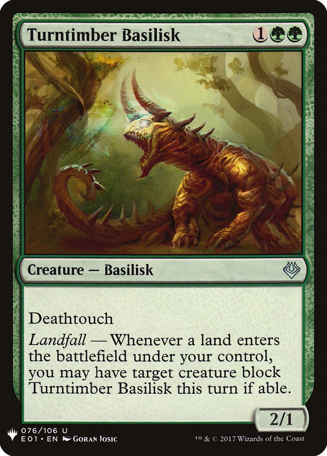 Turntimber Basilisk [Mystery Booster] | Local Legends
