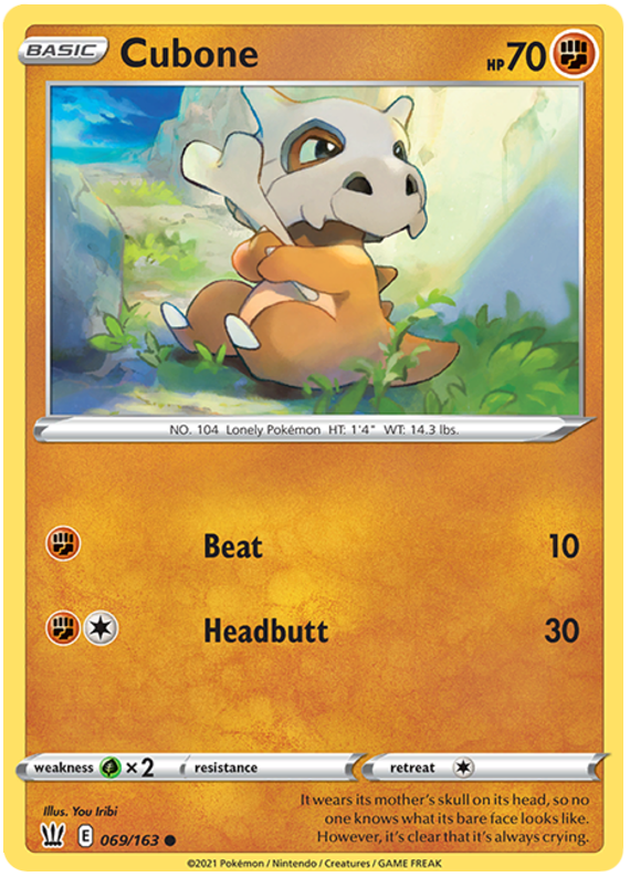 Cubone (069/163) [Sword & Shield: Battle Styles] | Golgari Games