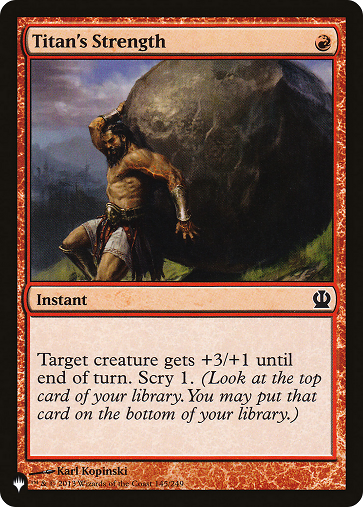 Titan's Strength [The List] | Local Legends