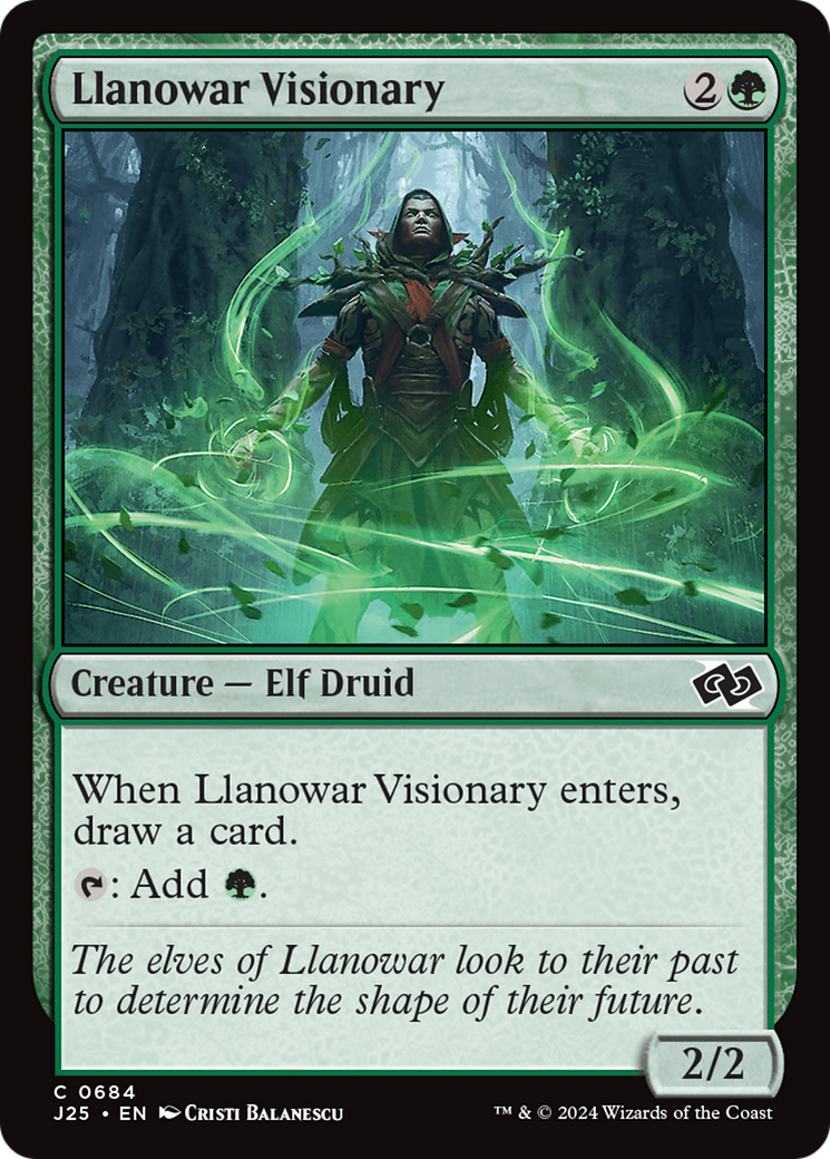 Llanowar Visionary [Foundations Jumpstart] | Local Legends