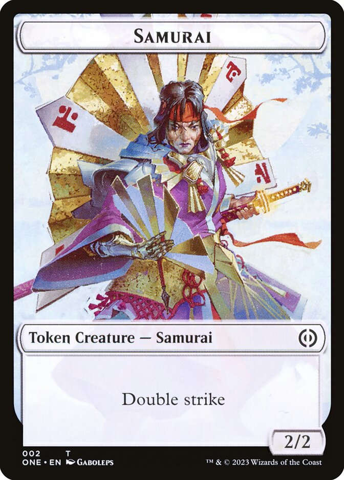 Phyrexian Goblin // Samurai Double-Sided Token [Phyrexia: All Will Be One Tokens] | Local Legends
