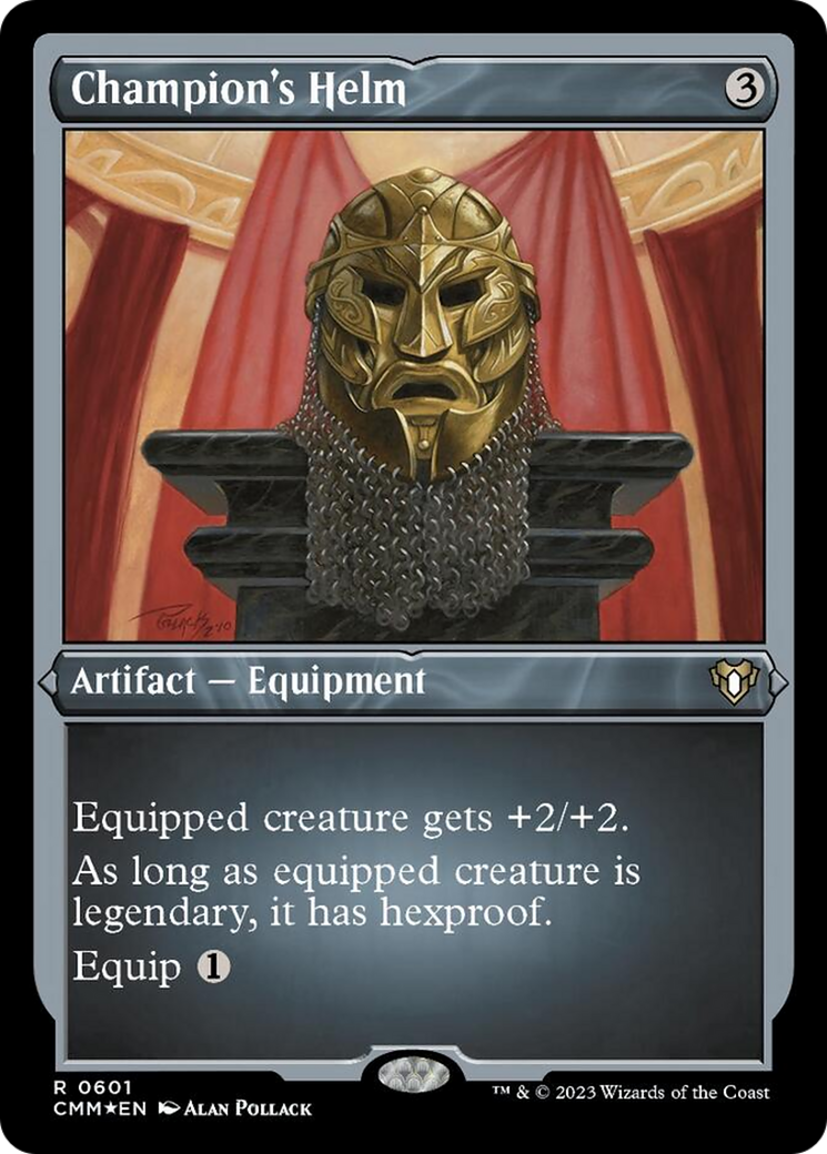 Champion's Helm (Foil Etched) [Commander Masters] | Golgari Games