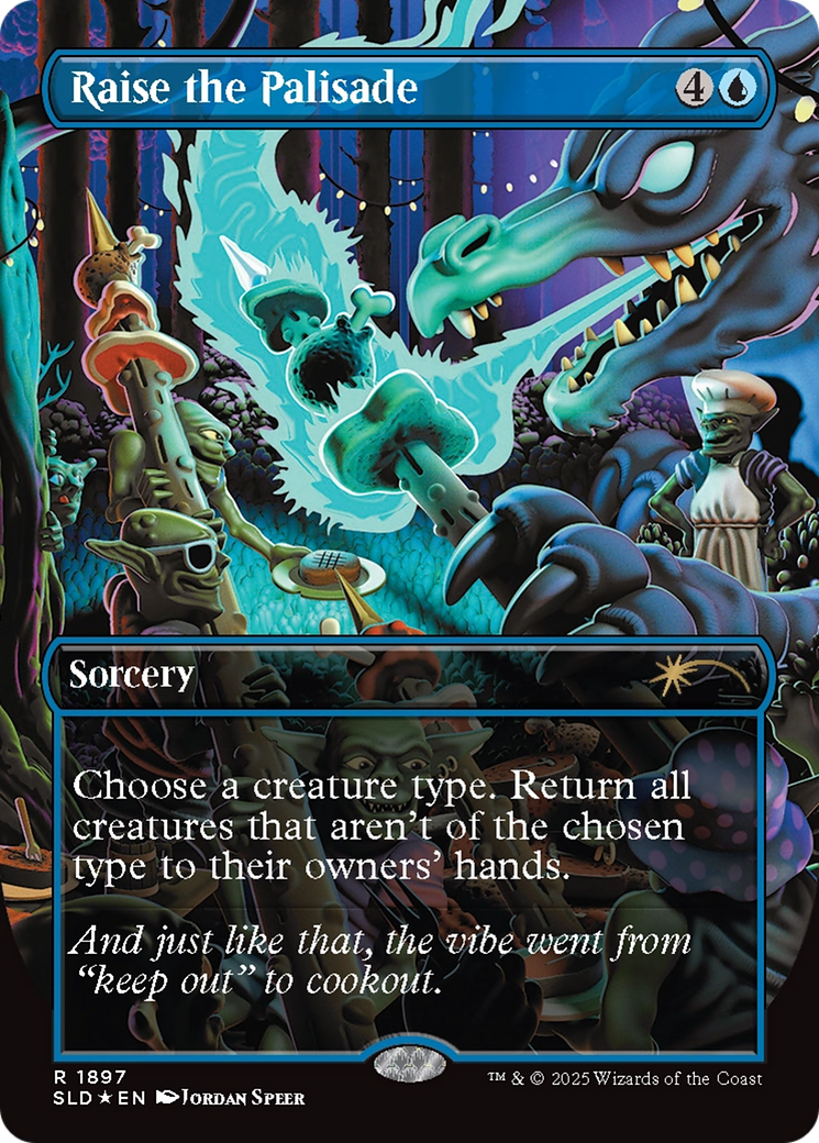 Raise the Palisade (Double Rainbow Foil) [Secret Lair Drop Series] | Local Legends