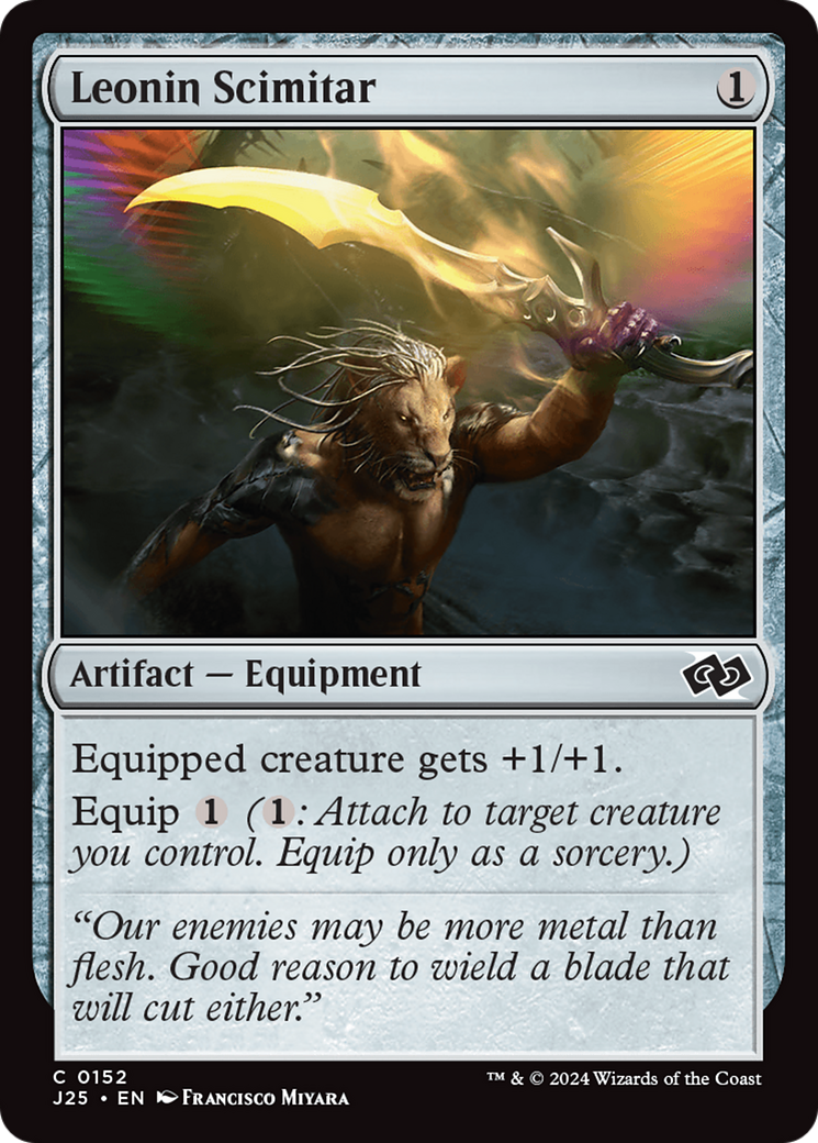 Leonin Scimitar [Foundations Jumpstart] | Local Legends