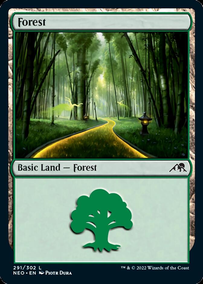 Forest (291) [Kamigawa: Neon Dynasty] | Local Legends