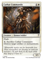 Cathar Commando (White Border) [Mystery Booster 2] | Golgari Games