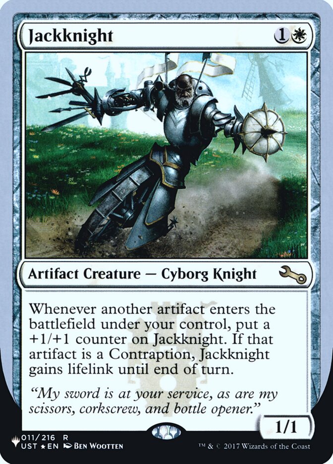 Jackknight (Unfinity Foil Edition) [The List] | Local Legends