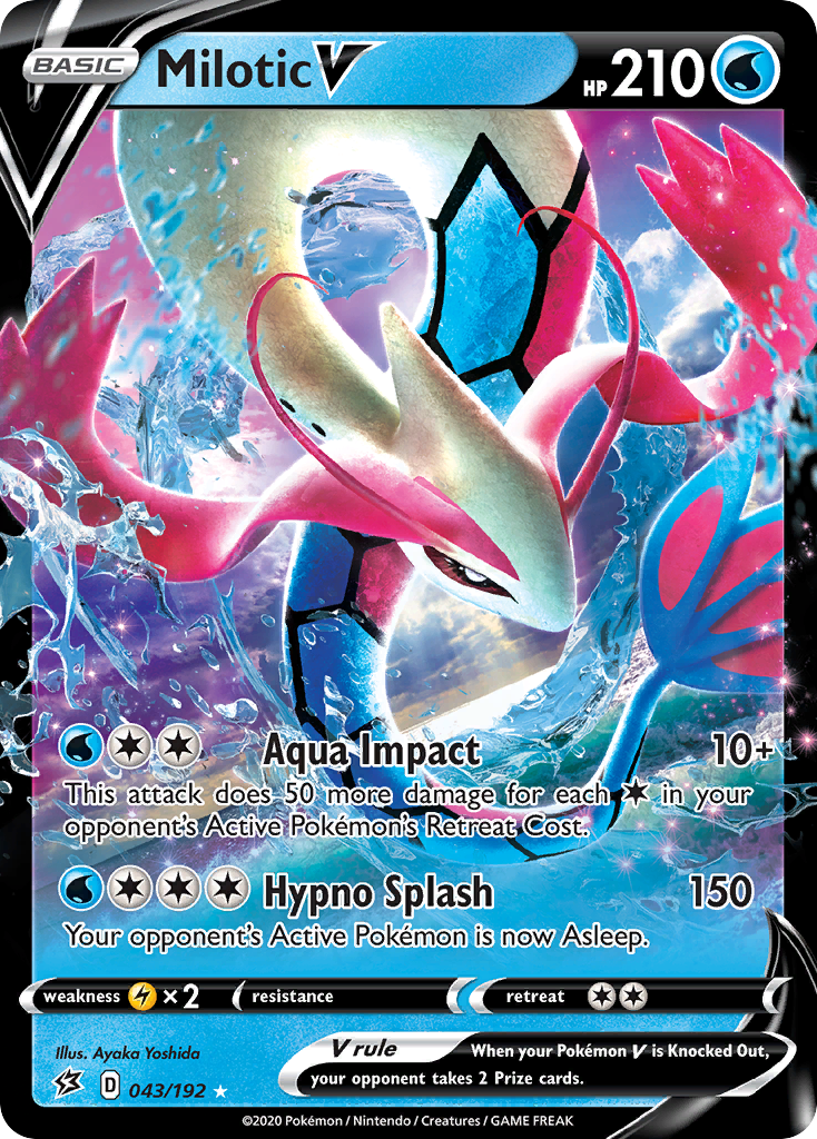 Milotic V (043/192) [Sword & Shield: Rebel Clash] | Golgari Games