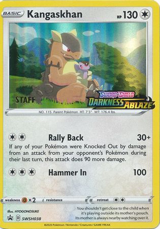 Kangaskhan (SWSH038) (Staff Prerelease Promo) [Sword & Shield: Black Star Promos] | Local Legends