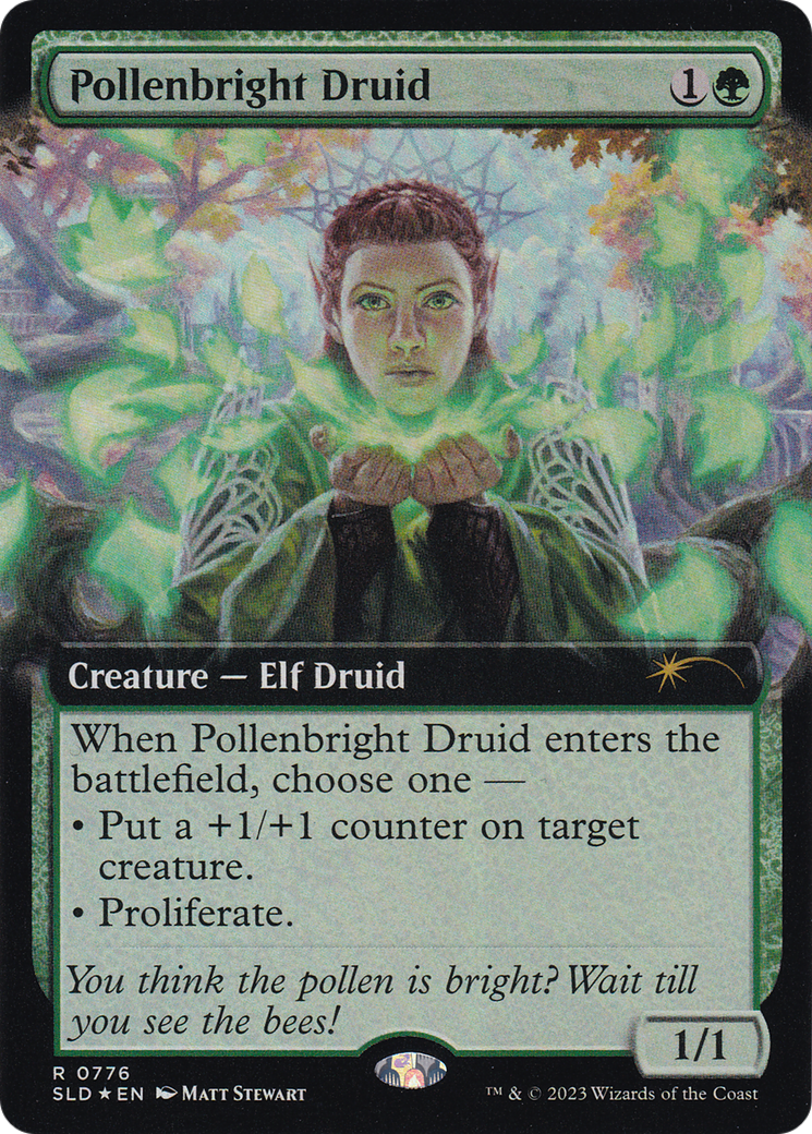 Pollenbright Druid (Extended Art) [Secret Lair Drop Series] | Local Legends