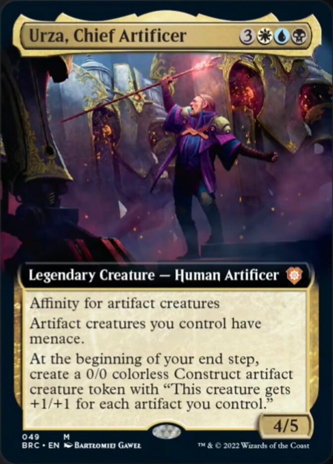 Urza, Chief Artificer (Extended Art) [The Brothers' War Commander] | Local Legends