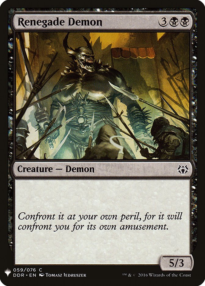 Renegade Demon [Mystery Booster] | Local Legends