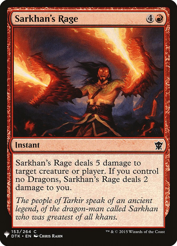 Sarkhan's Rage [Mystery Booster] | Local Legends