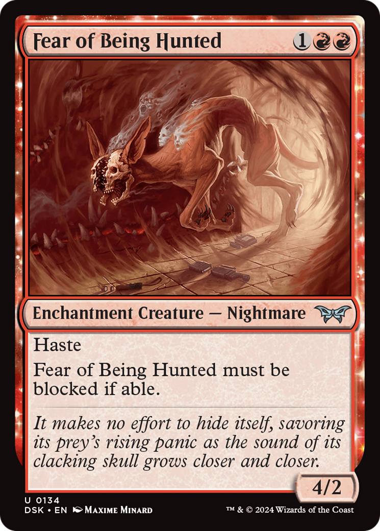 Fear of Being Hunted [Duskmourn: House of Horror] | Golgari Games