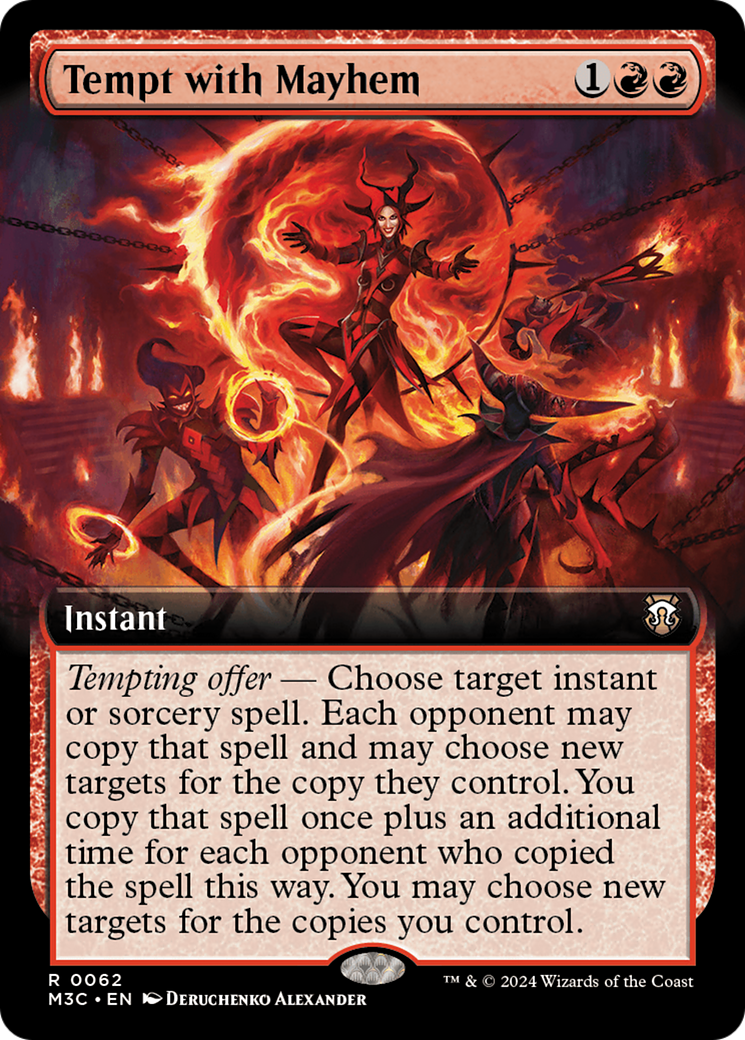 Tempt with Mayhem (Extended Art) (Ripple Foil) [Modern Horizons 3 Commander] | Local Legends