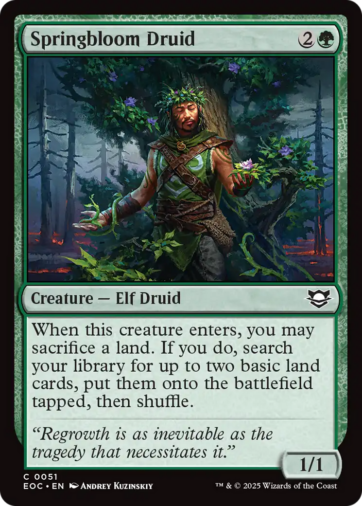 Springbloom Druid [Edge of Eternities Commander] | Local Legends