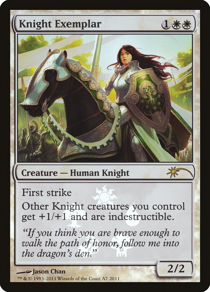 Knight Exemplar [Resale Promos] | Golgari Games