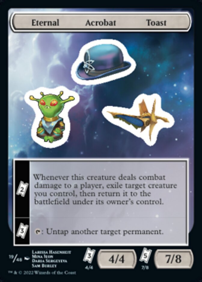 Eternal Acrobat Toast [Unfinity Stickers] | Golgari Games