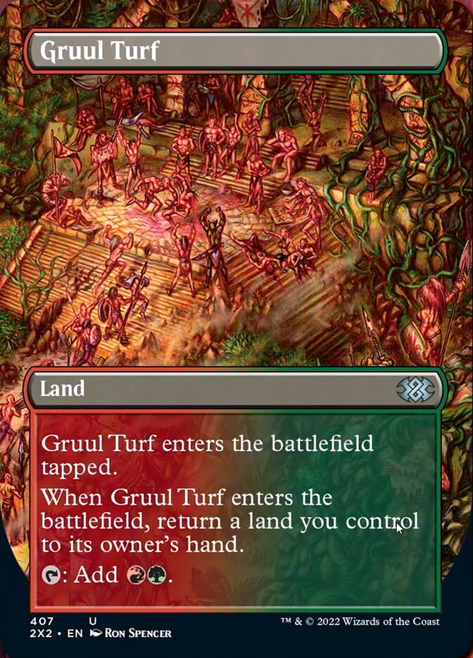 Gruul Turf (Borderless Alternate Art) [Double Masters 2022] | Local Legends