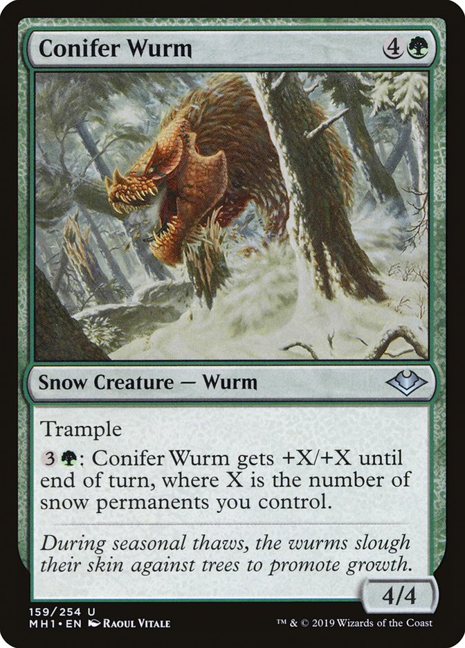 Conifer Wurm [Modern Horizons] | Golgari Games