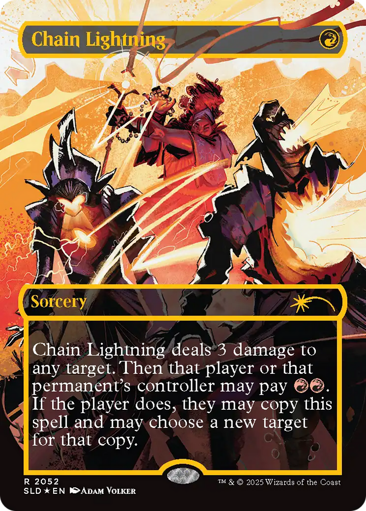 Chain Lightning (2047) (Raised Foil) [Secret Lair Drop Series] | Local Legends