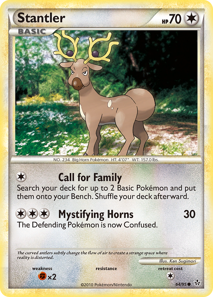 Stantler (64/95) [HeartGold & SoulSilver: Unleashed] | Golgari Games