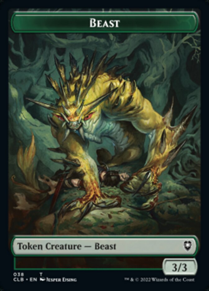 Satyr // Beast Double-Sided Token [Commander Legends: Battle for Baldur's Gate Tokens] | Local Legends