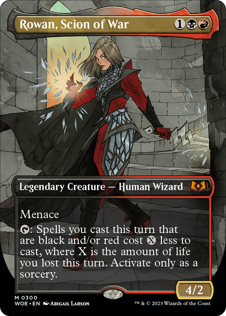 Rowan, Scion of War (Borderless Alternate Art) [Wilds of Eldraine] | Local Legends