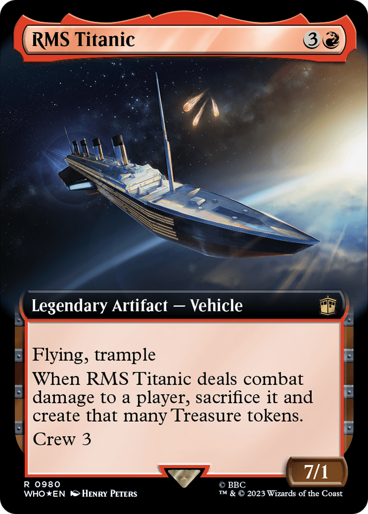 RMS Titanic (Extended Art) (Surge Foil) [Doctor Who] | Golgari Games