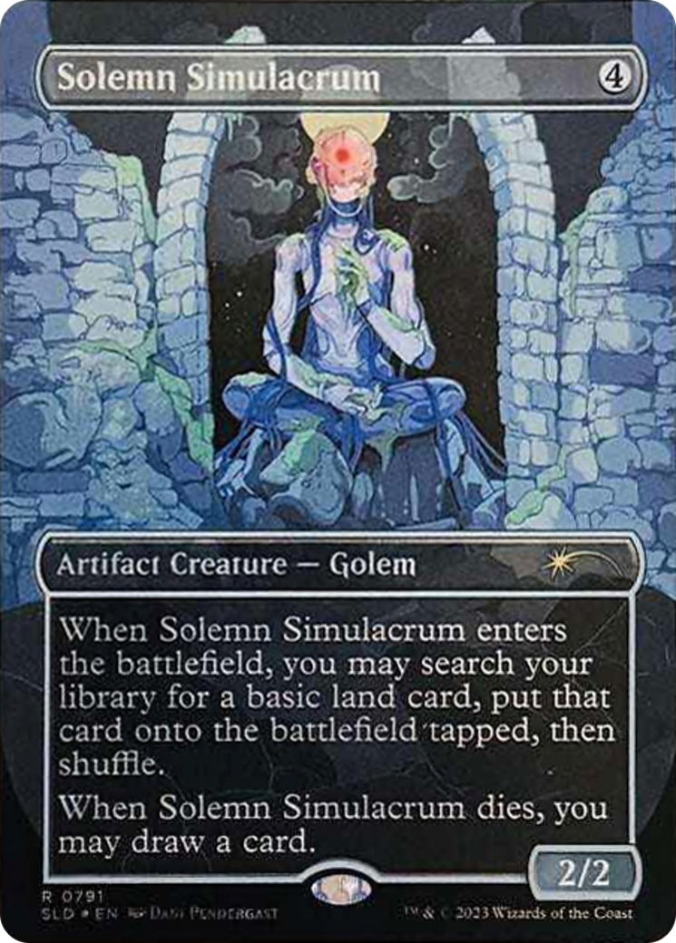 Solemn Simulacrum (0791) (Borderless) [Secret Lair Drop Series] | Local Legends