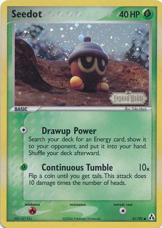 Seedot (61/92) (Stamped) [EX: Legend Maker] | Local Legends
