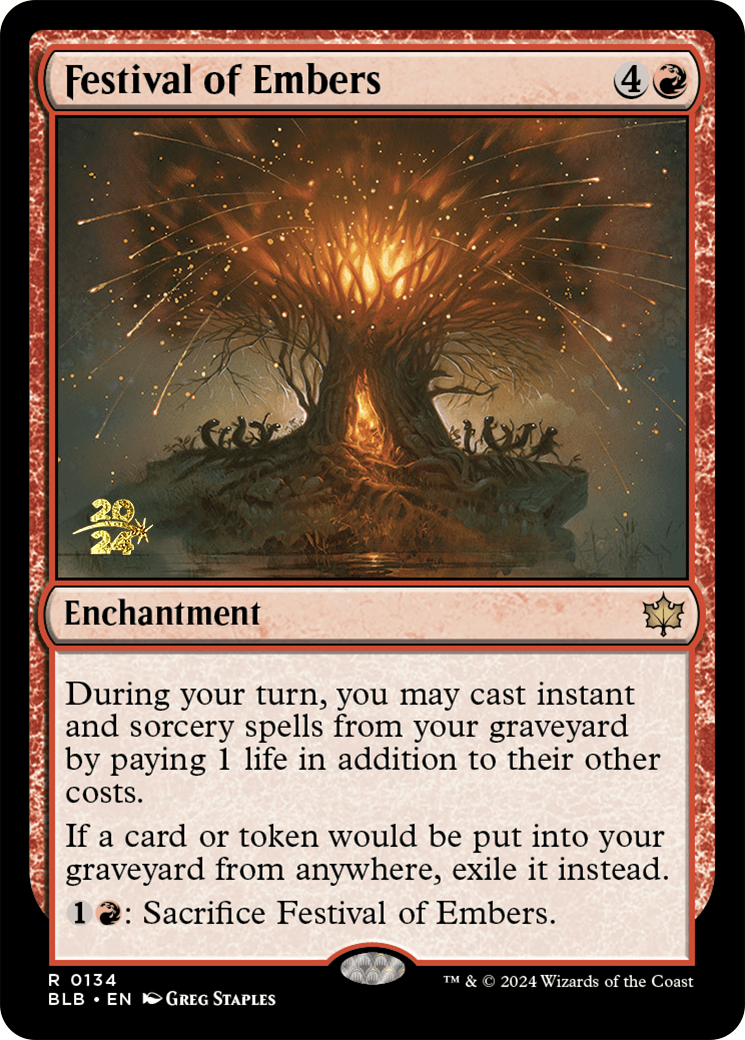 Festival of Embers [Bloomburrow Prerelease Promos] | Local Legends
