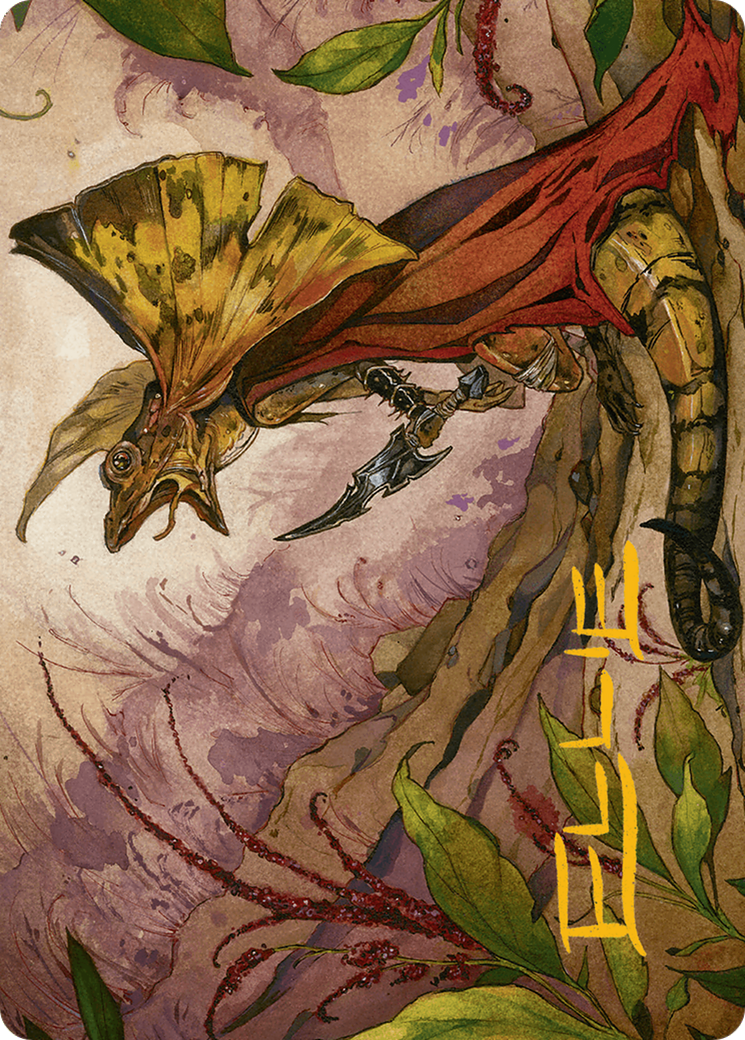 Hired Claw Art Card (Gold-Stamped Signature) [Bloomburrow Art Series] | Golgari Games