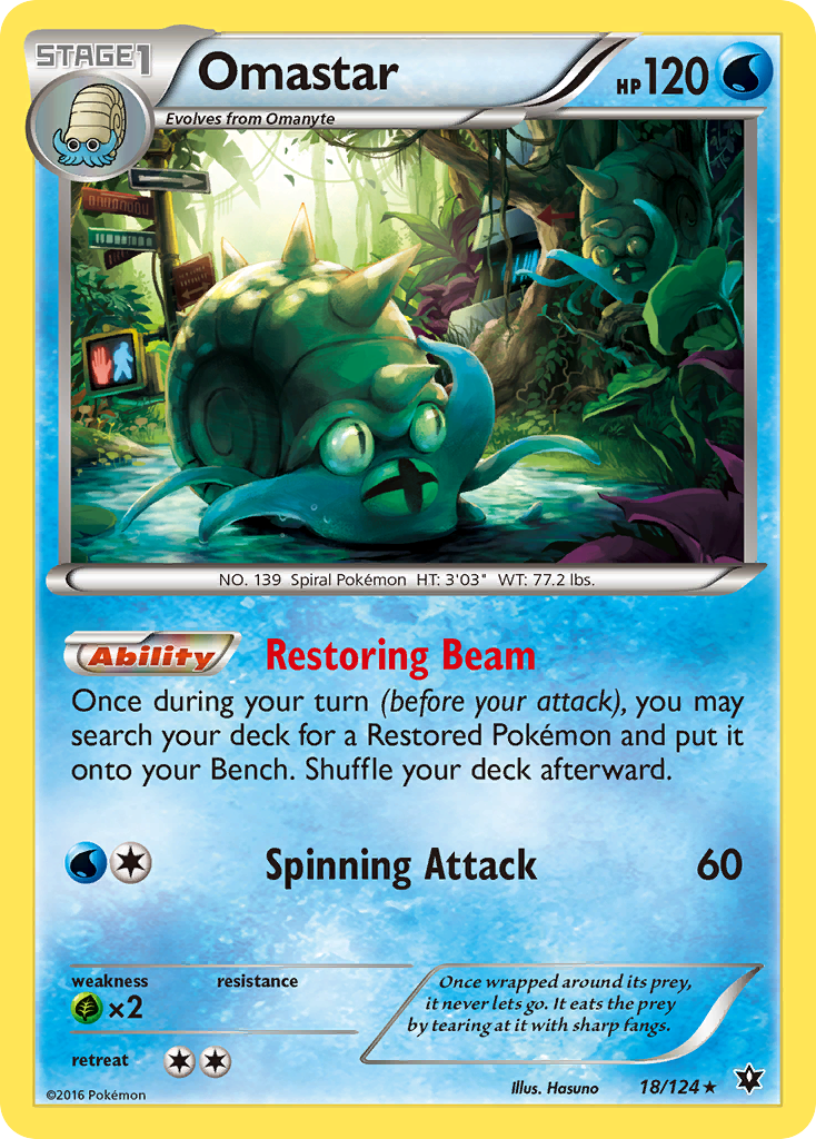 Omastar (18/124) [XY: Fates Collide] | Local Legends