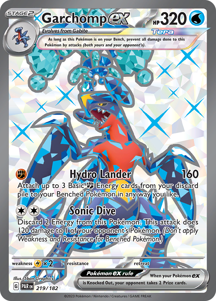 Garchomp ex (219/182) [Scarlet & Violet: Paradox Rift] | Golgari Games