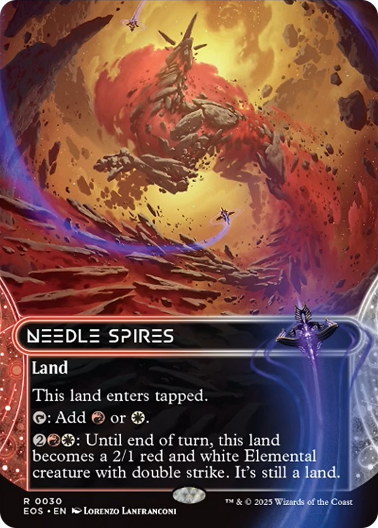 Needle Spires (0030) (Borderless) [Edge of Eternities: Stellar Sights] | Local Legends