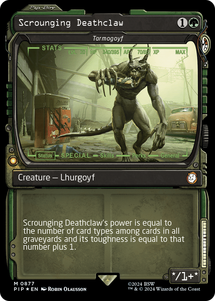 Scrounging Deathclaw - Tarmogoyf (Showcase) (Surge Foil) [Fallout] | Local Legends