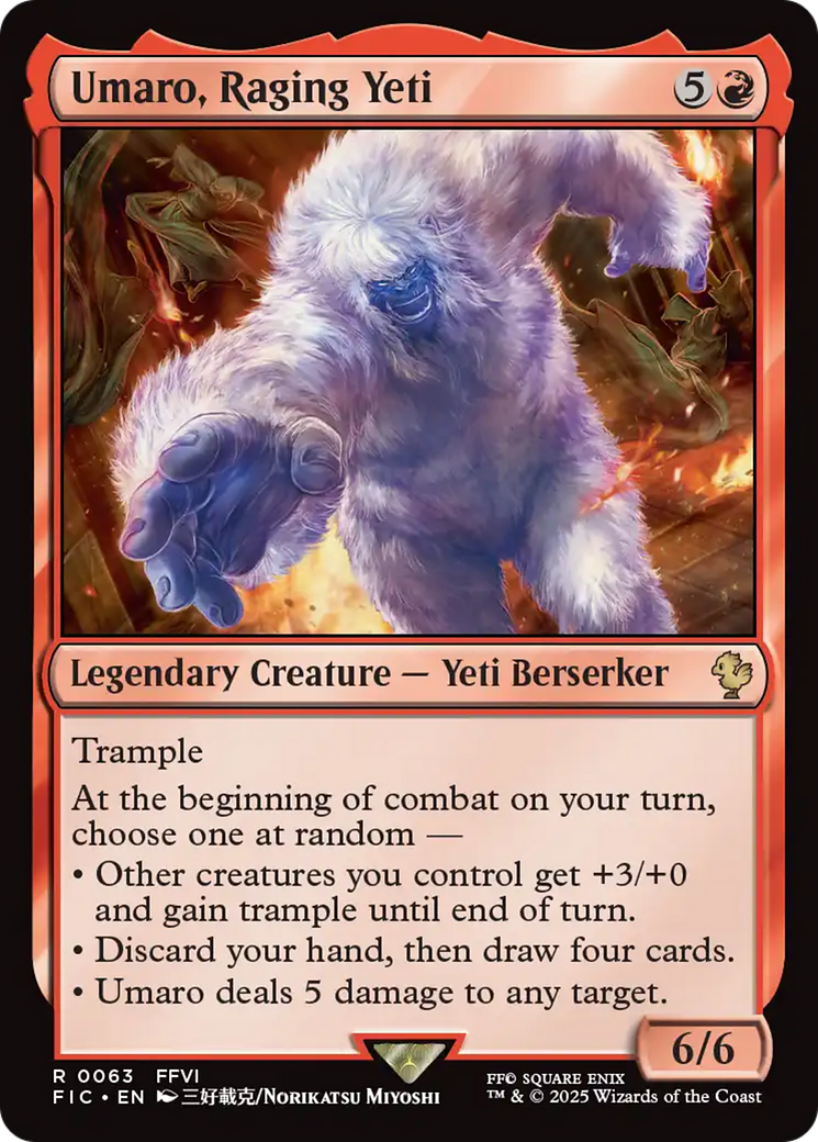 Umaro, Raging Yeti [FINAL FANTASY Commander] | Local Legends