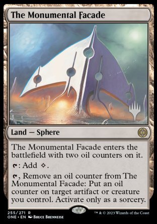 The Monumental Facade (Promo Pack) [Phyrexia: All Will Be One Promos] | Local Legends