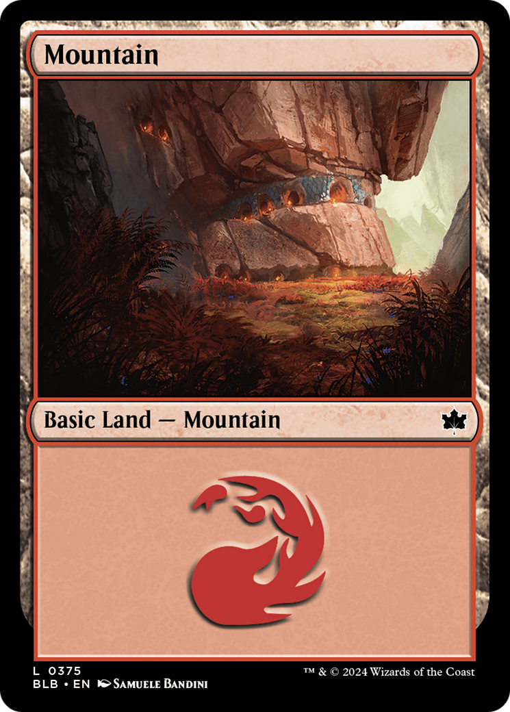 Mountain (0375) [Bloomburrow] | Golgari Games