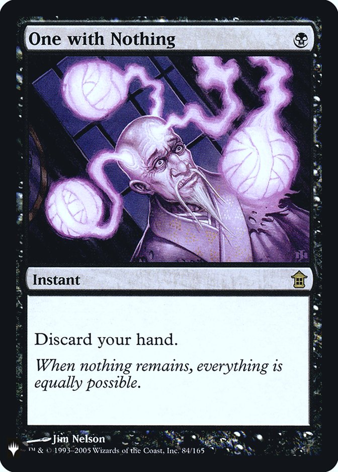 One with Nothing [Mystery Booster] | Local Legends