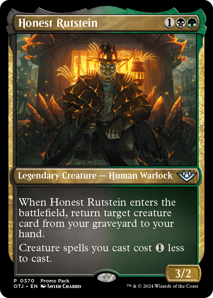 Honest Rutstein (Promo Pack) [Outlaws of Thunder Junction Promos] | Local Legends