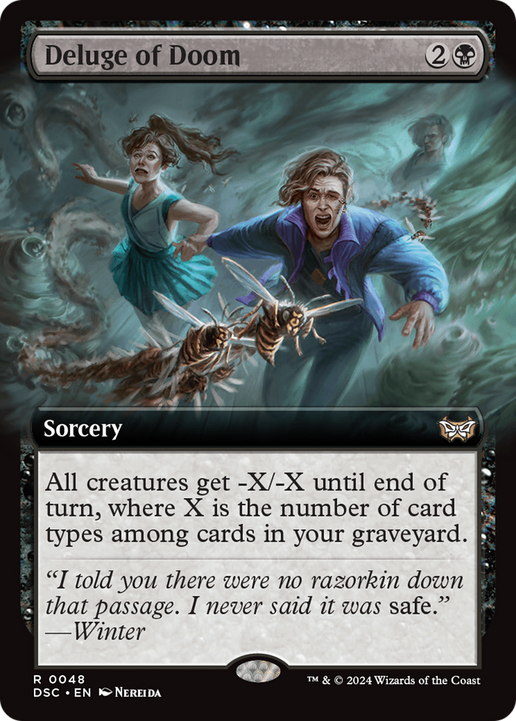 Deluge of Doom (Extended Art) [Duskmourn: House of Horror Commander] | Local Legends