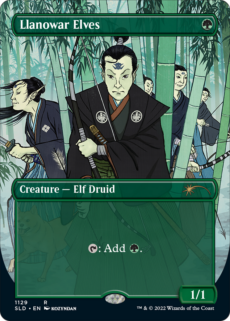 Llanowar Elves (Borderless) [Secret Lair Drop Series] | Local Legends