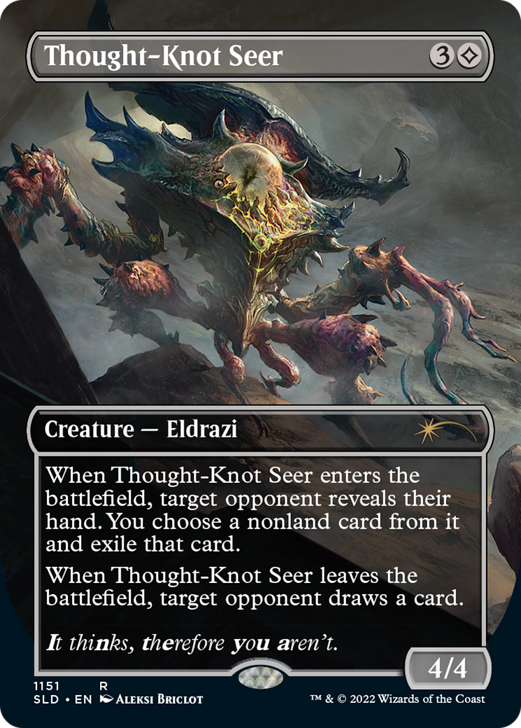 Thought-Knot Seer (1151) (Borderless) [Secret Lair Drop Series] | Golgari Games